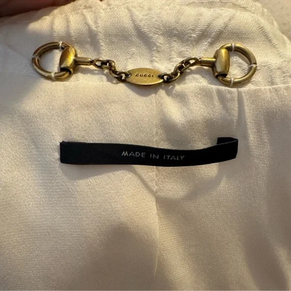 NWT Gucci Ivory Floral Textured Blazer - Size 42/US 6 - Picture 12 of 15